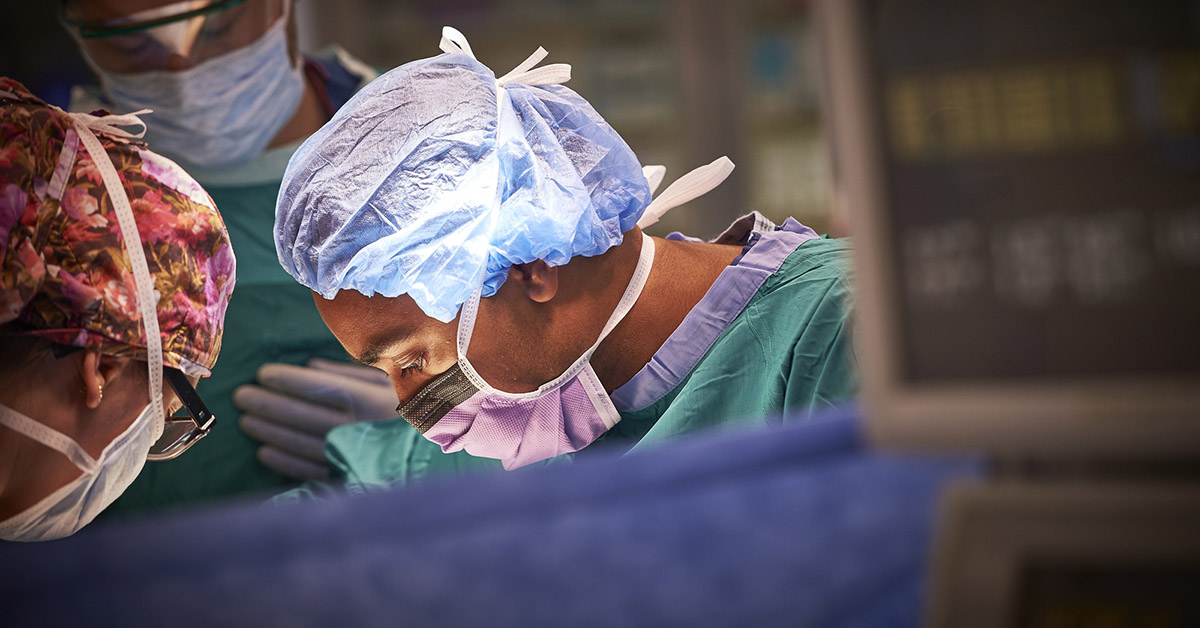 Dr. Sanjay Reddy performing surgery