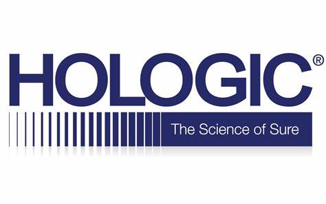 Hologic: The Science of Sure - Logo in blue and white letters