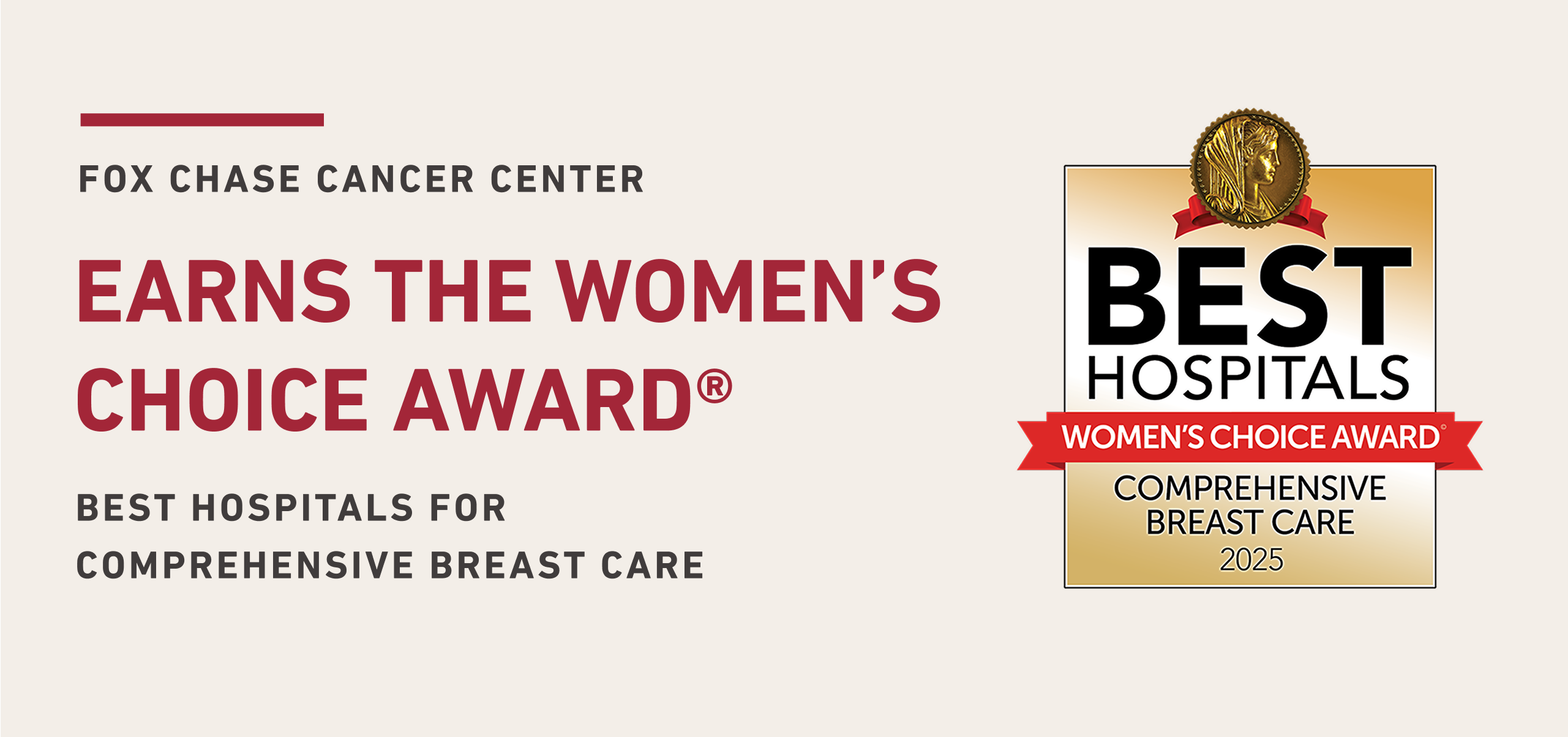 Fox Chase Cancer Center Breast Care Award