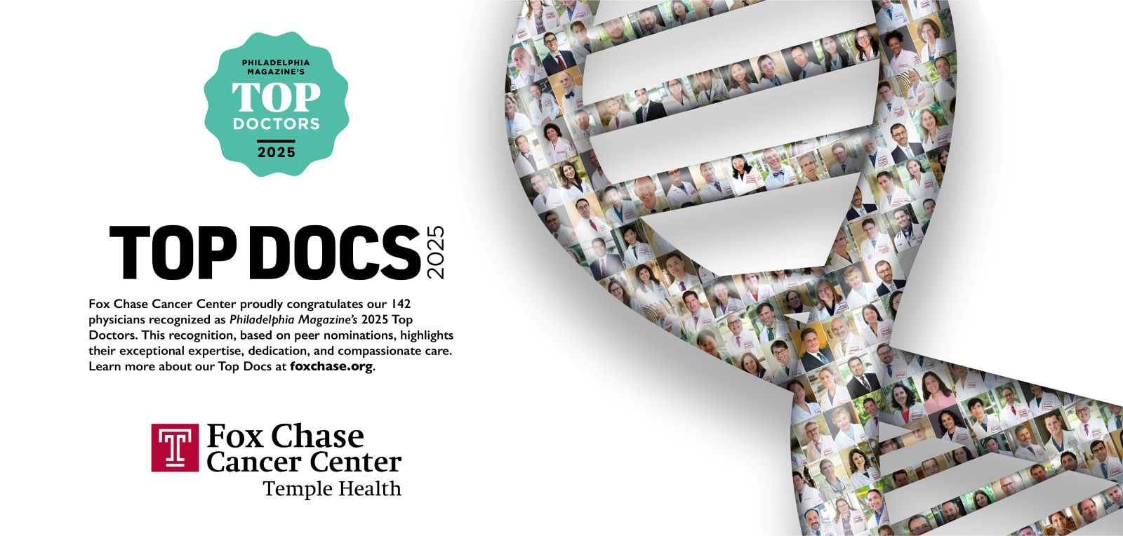 Philadelphia Magazine's 2025 Top Doctors - Fox Chase congratulates 142 physicians